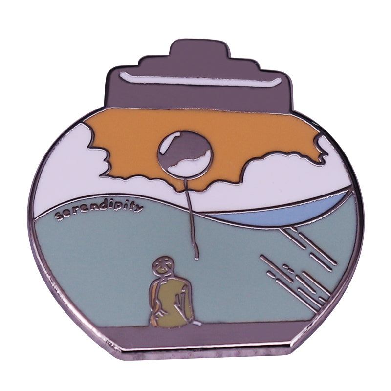 front view of Bts Jimin'S Song Serendipity Pin