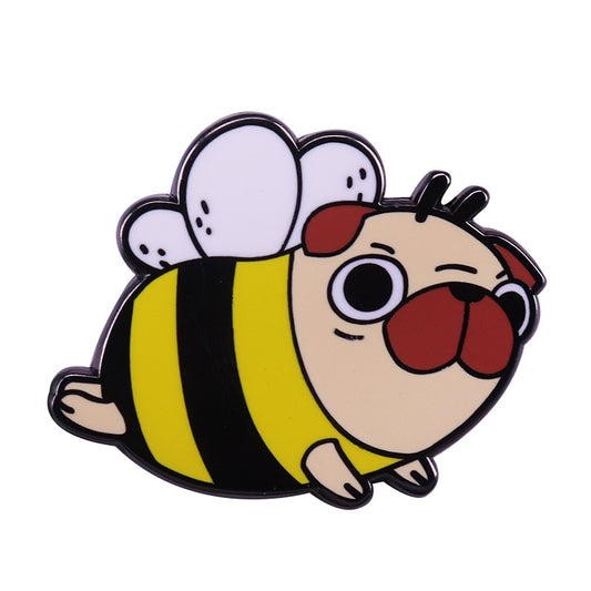 Pug Bee Flight Pin