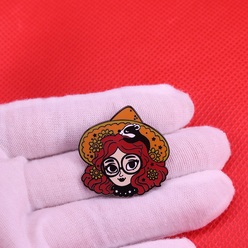 Harry Potter Hufflepuff Witch Pin