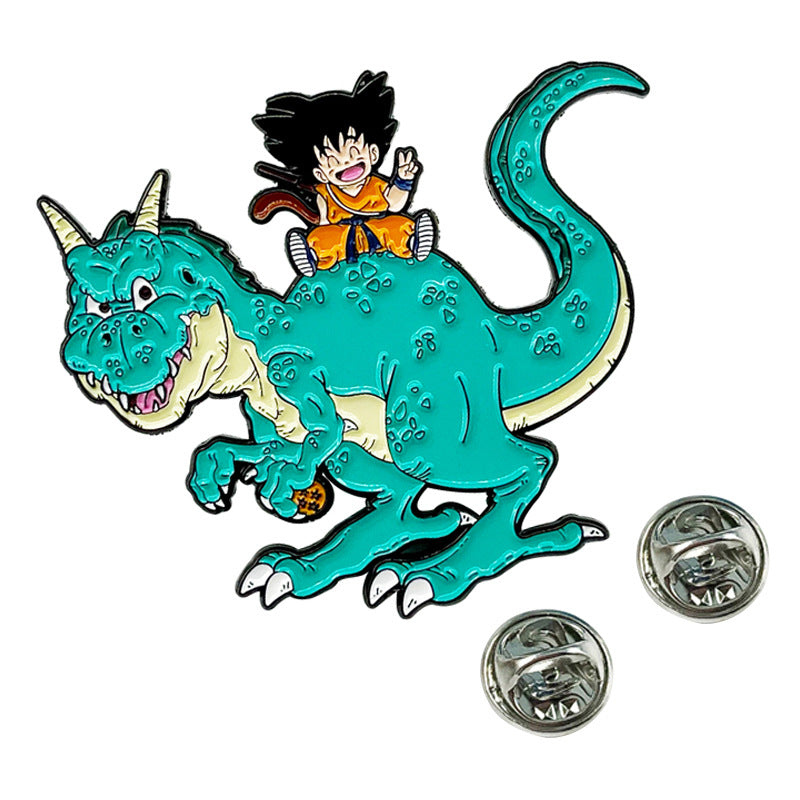 Dragon Ball Dinosaur & Goku Pin