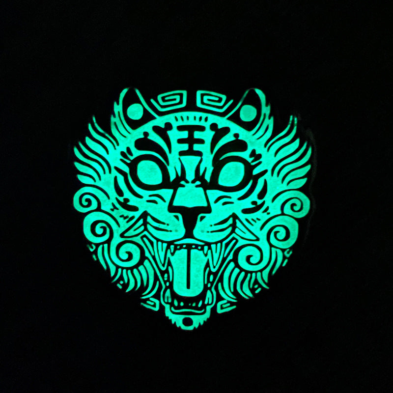 Luminous Tiger Head Cartoon Year of the Tiger Accessories Pin