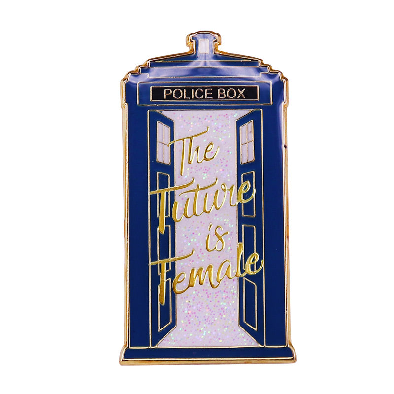 Doctor Who Time Machine And Spaceship Pin