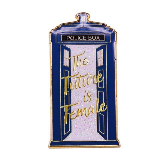 Doctor Who Time Machine And Spaceship Pin