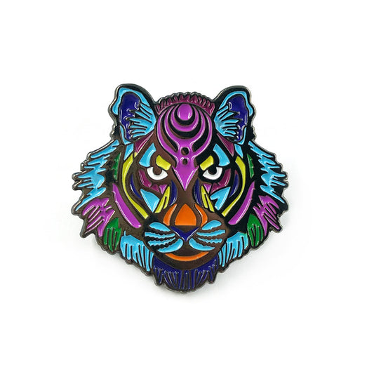 Mysterious Colorful Tiger Head Pin