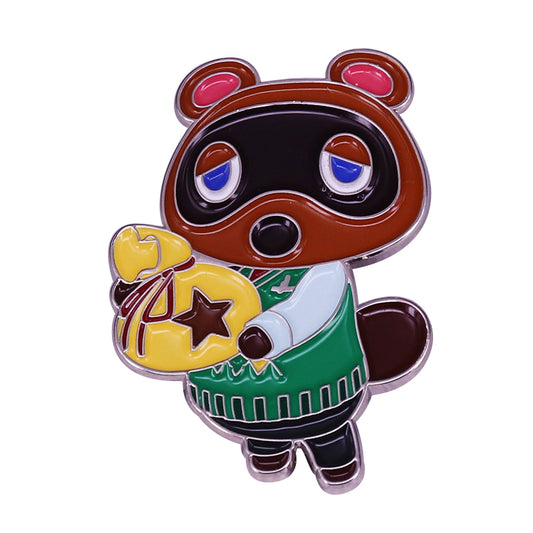 front view of Animal Crossing: Tom Nook'S Bells Pin