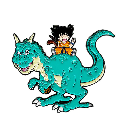 Dragon Ball Dinosaur & Goku Pin