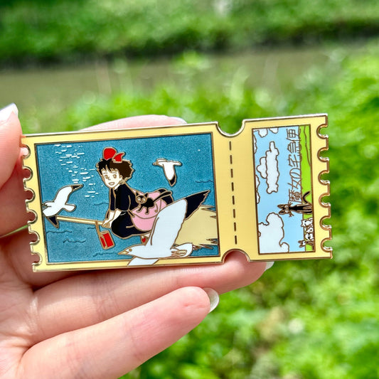 Kiki's Delivery Service Ticket Stub Pin