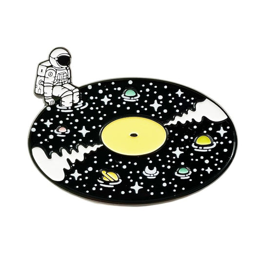 Galaxy Astronaut Cosmic Starry Record Pin