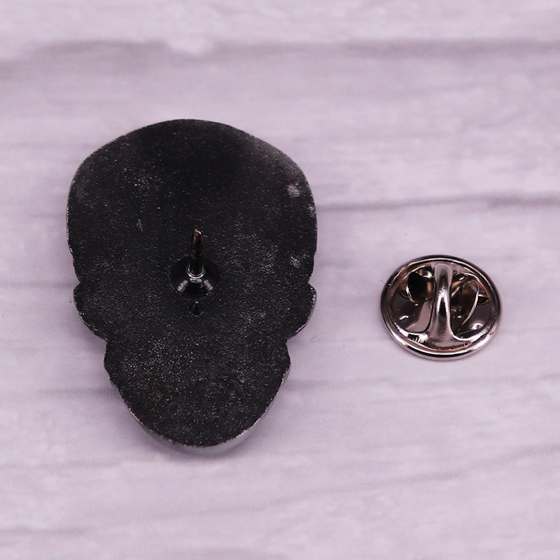 Relief Art Skull Pin