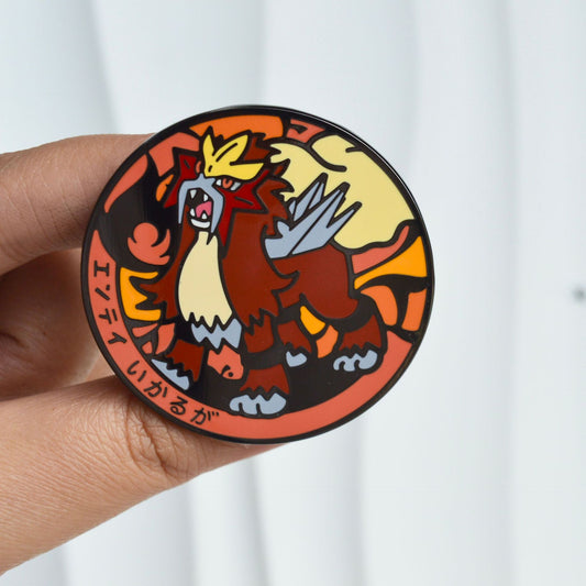 The Three Sacred Beasts Raikou Suicune Entei Pin