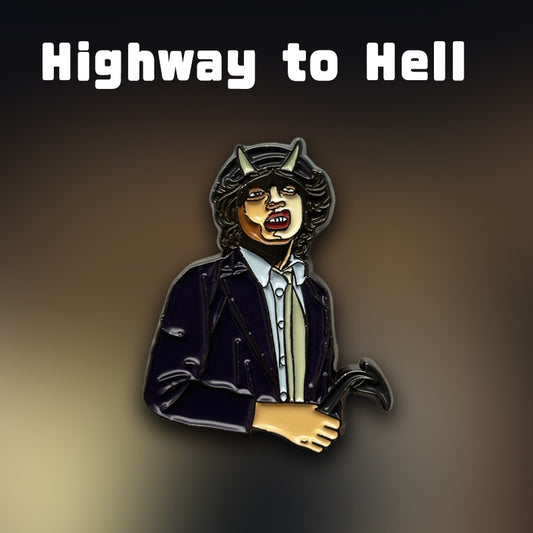 AC/DC Hell Road Angus Yang Hard Rock Pin