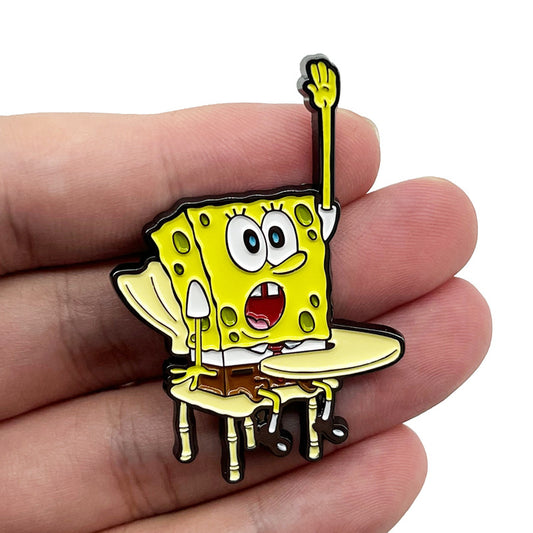 SpongeBob Raises Hand Pin