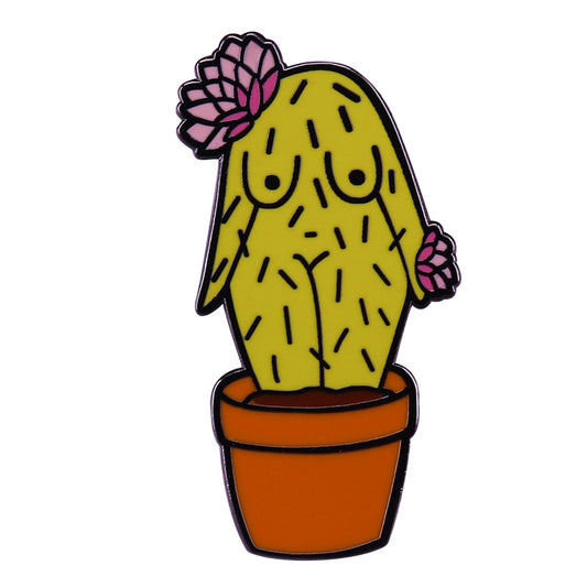 Cactus Girl Fashion Feminism Pin