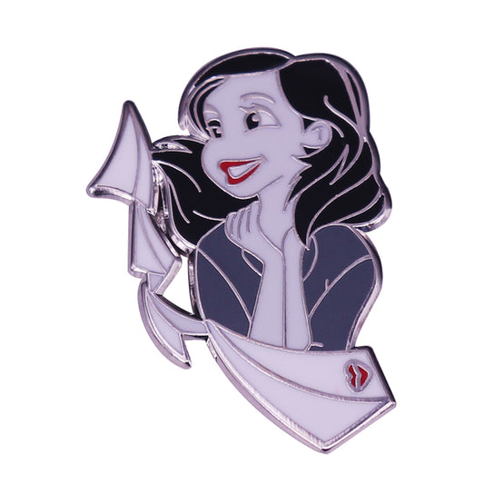 Pixar Paper Man Girl Gives You My Love Pin