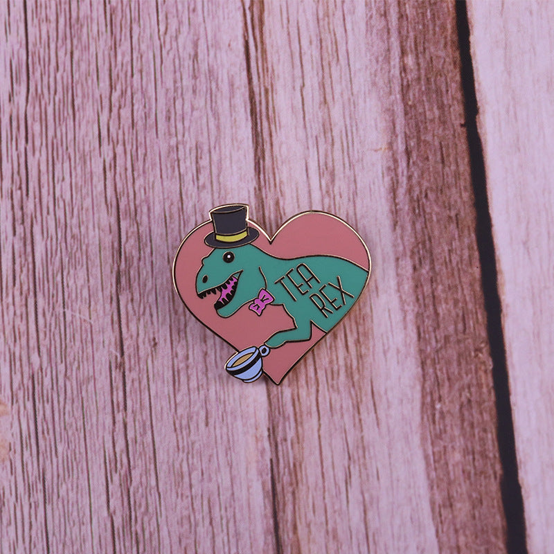 Tea Rex Pin