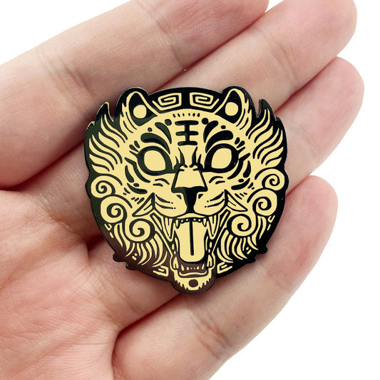 Luminous Tiger Head Cartoon Year of the Tiger Accessories Pin