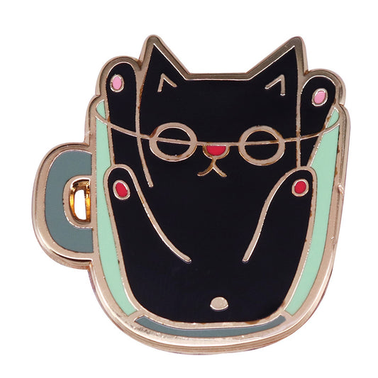 Teacup Cat Pin
