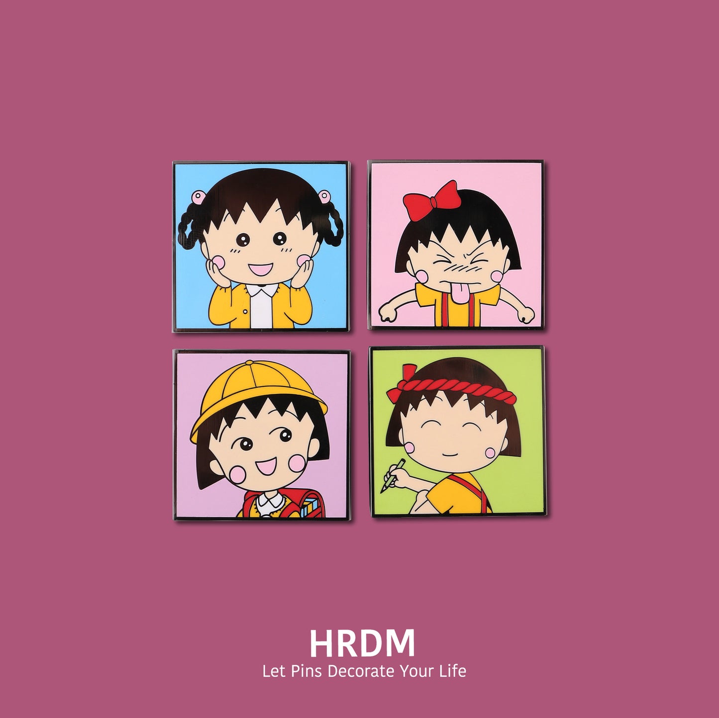 Chibi Maruko-chan Boys and Girls Pin