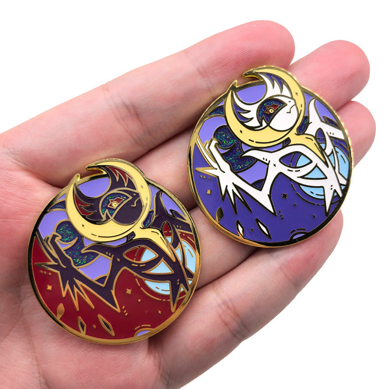 Glittering Mythical Beast: Otherworldly Monster Elf Pin