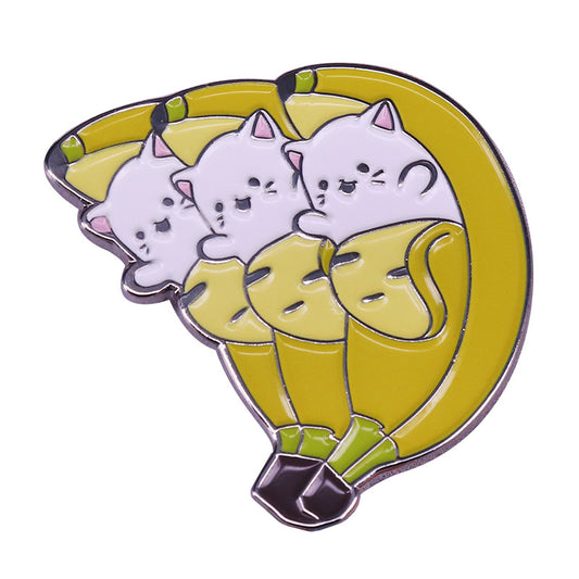 A String Of Banana Cats Pin