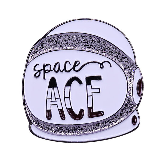 Astronaut Space Helmet Pin