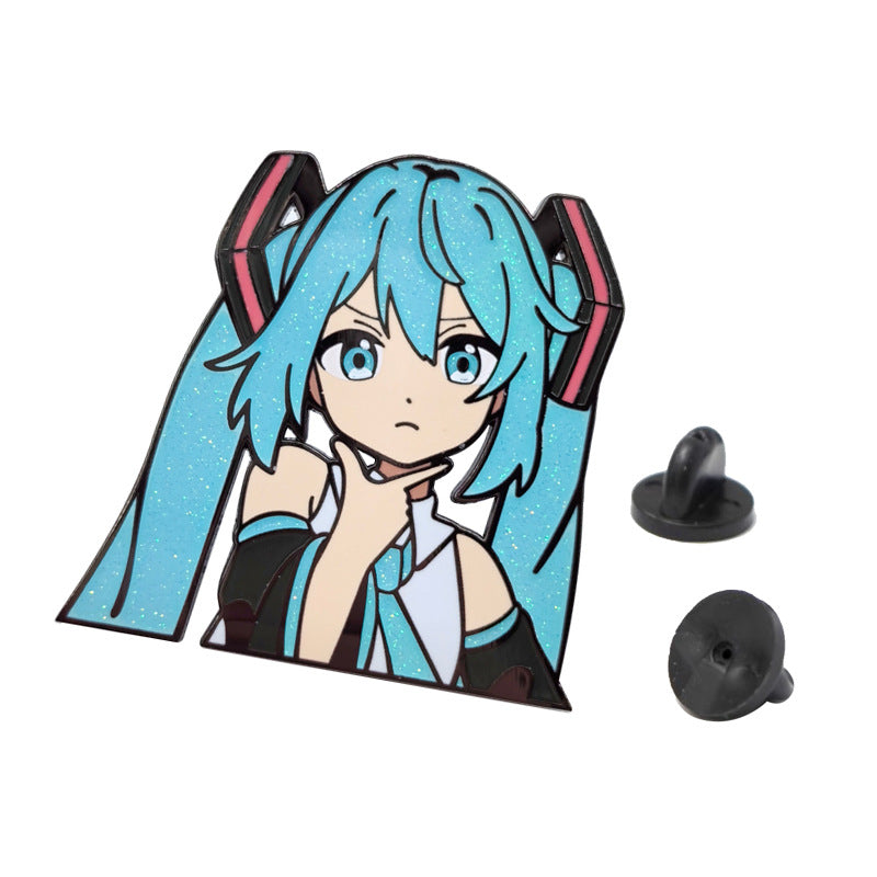 Hatsune Miku Glitter Pin