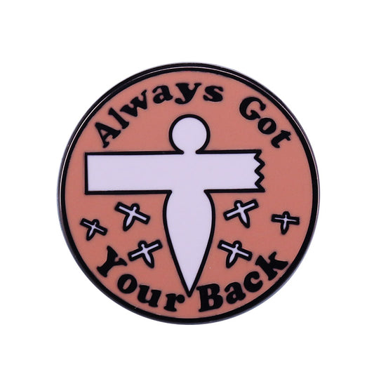 front view of Always Support You Pin