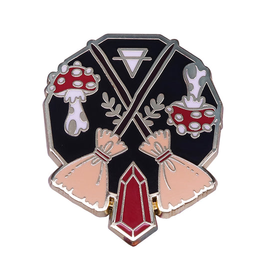 Four Elements Magic Symbol Of Earth Pin