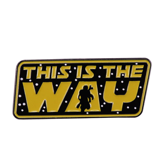 front view of "This Is The Way"-The Mandalorian Star Wars Pin