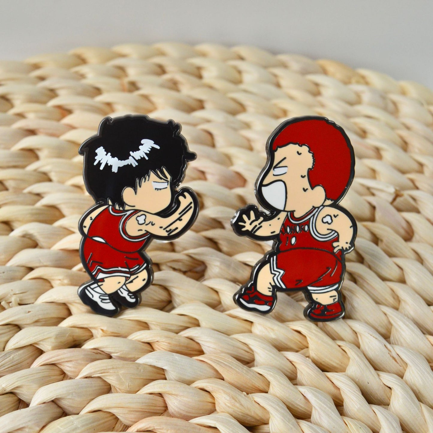 Slam Dunk: Rukawa Kaede, Sakuragi Hanamichi High Five Pin