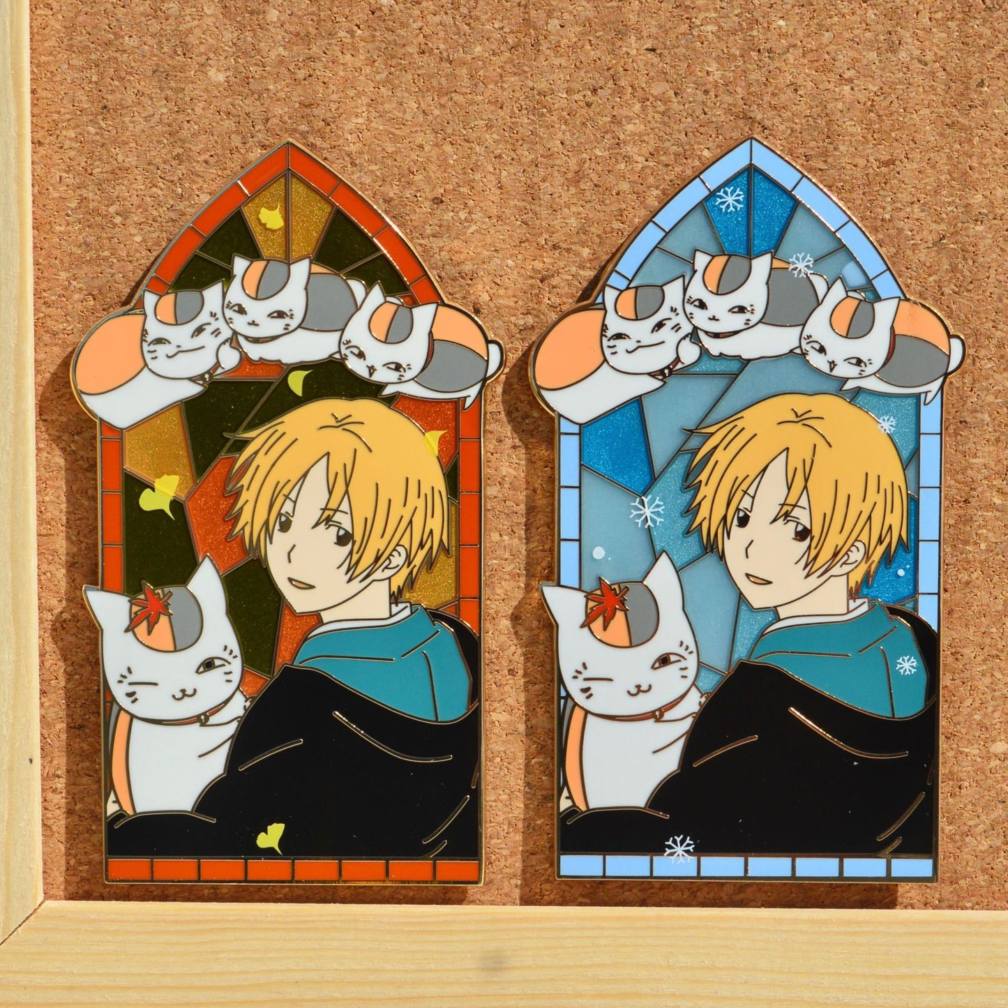 Natsume's Book of Friends Natsume Takashi Nyanko-sensei Pin