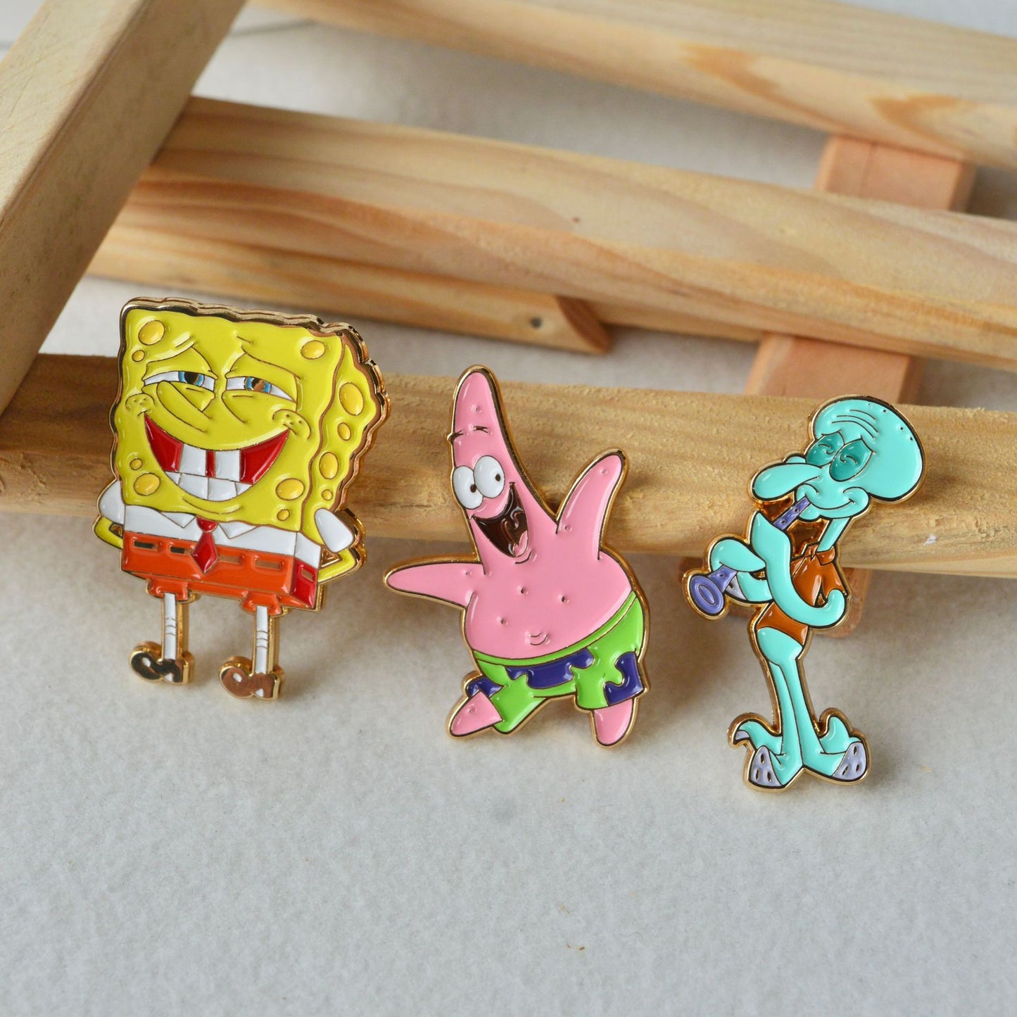 SpongeBob SquarePants Patrick Star Squidward Tentacles Pin