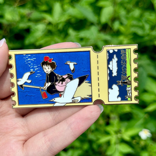 Kiki's Delivery Service Ticket Stub Pin