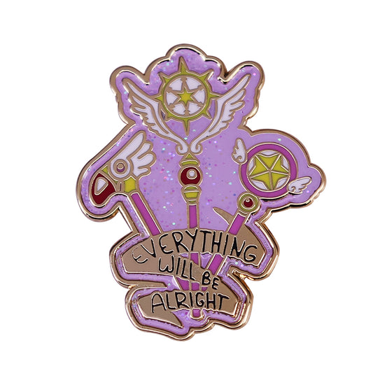 Everything Will Be Fine Magic Wand Cardcaptor Sakura Pin