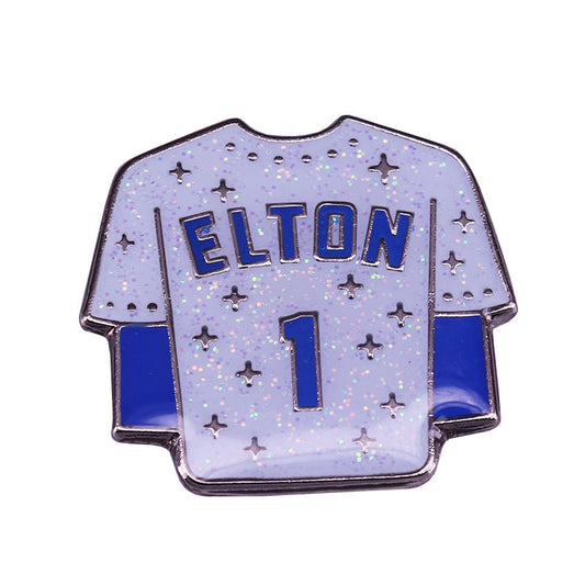 1 Jersey Elton John Flash Pin