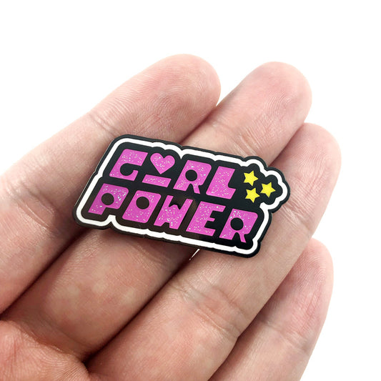 Girl Power Feminist European and American Text Letter Accessories Pin