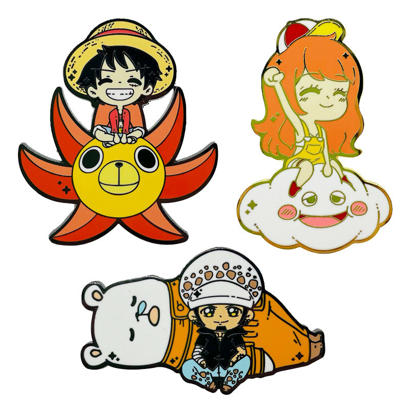 One Piece Luffy Zoro Pin