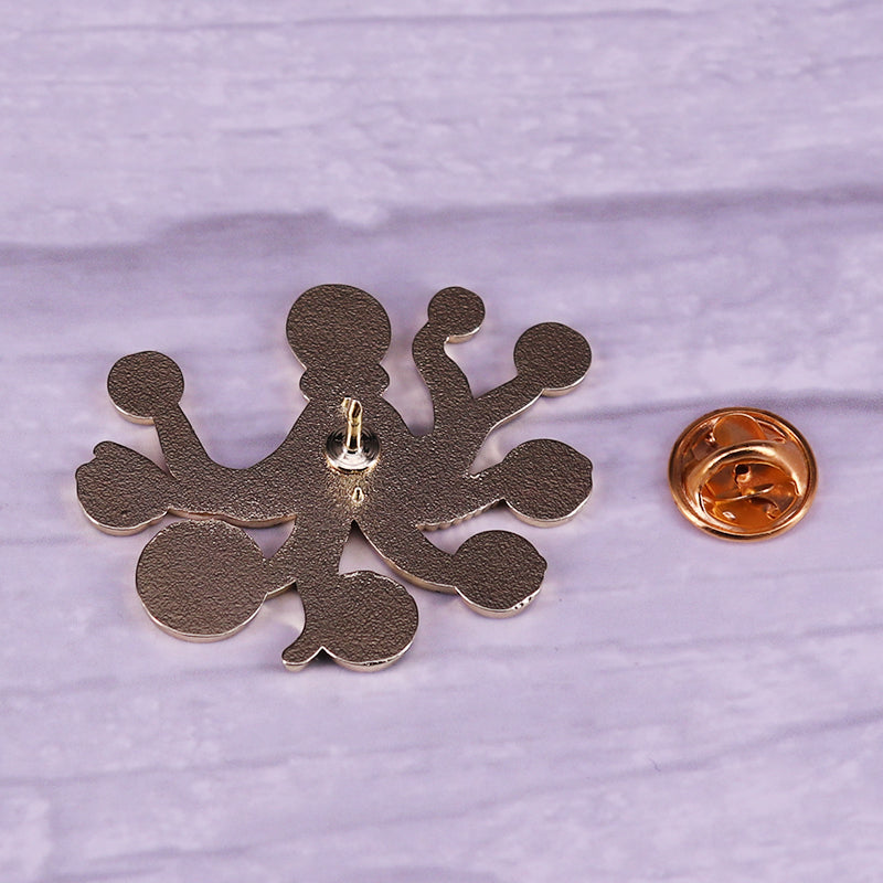 Celestial Planet Bio-Collection Space Octopus Pin