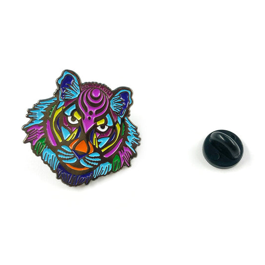 Mysterious Colorful Tiger Head Pin