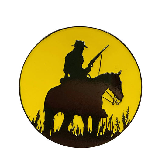 Red Dead Redemption 2 Western Cowboy Silhouette Luminous Game Pin