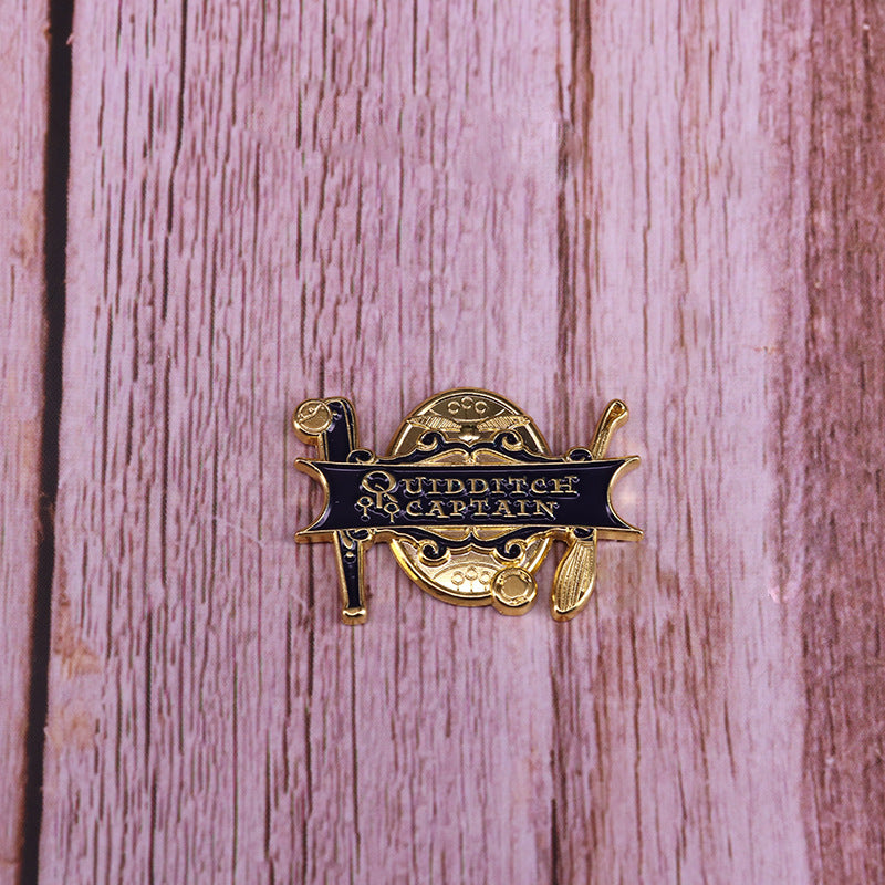 Harry Potter Golden Snitch Magic Witch Broom Pin