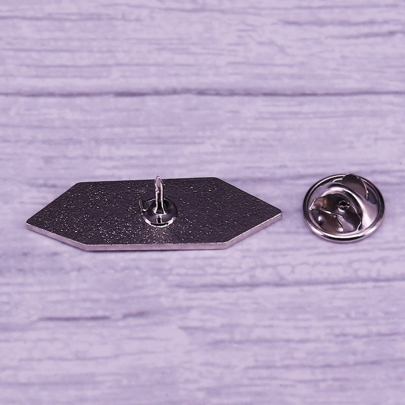 Gender Pronoun Colored Crystal Pin
