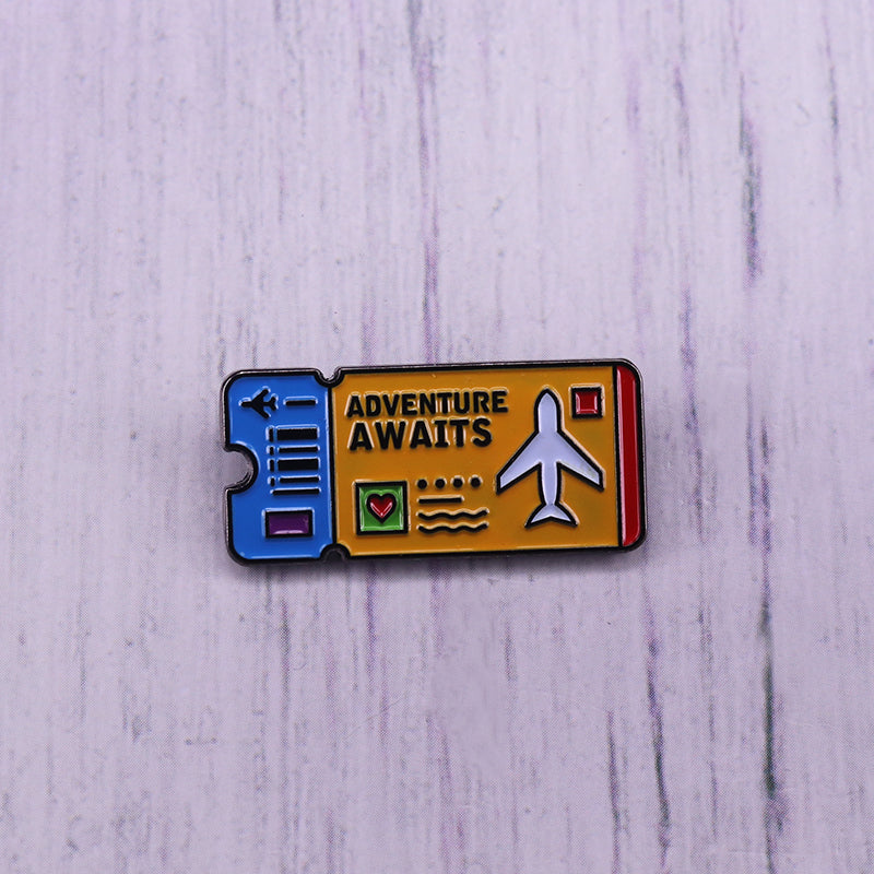 Adventure Awaits Chic Air Tickets Pin