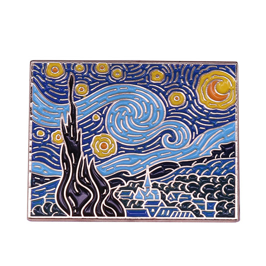 Painter Van Gogh'S Starry Night Pin
