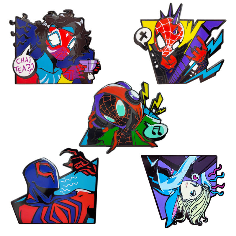 Spider-Man: Across the Spider-Verse Miles Morales Gwen 2099 Hobie Brown Pin