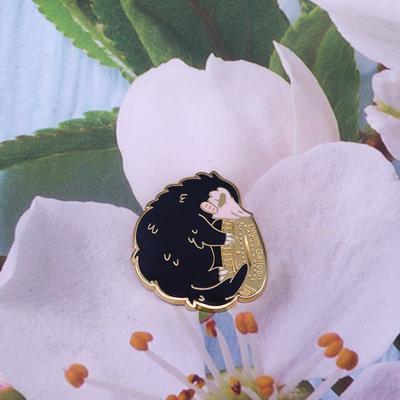 Harry Potter Wizard Niffler Holding A Galleon Pin