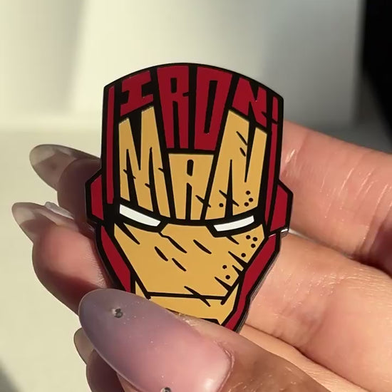 video of Iron Man Mask Pin