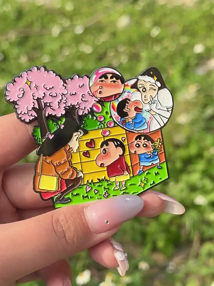 video of Crayon Shin-chan: Shin-chan and Nanako's First Encounter Pin