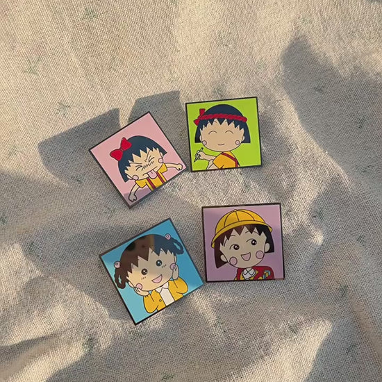 video of Chibi Maruko-chan Boys and Girls Pin