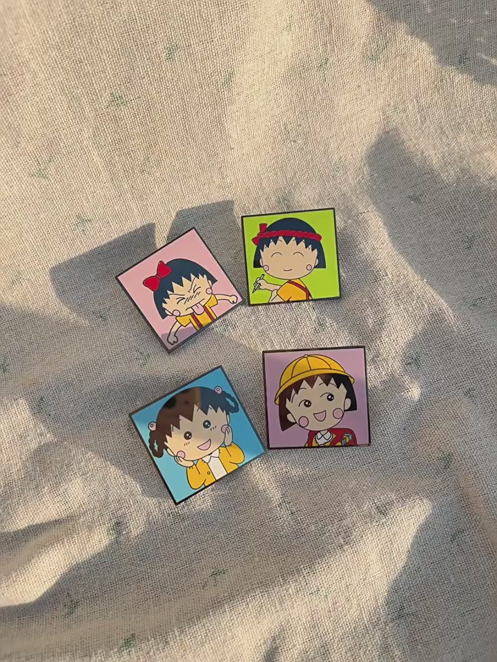 video of Chibi Maruko-chan Boys and Girls Pin